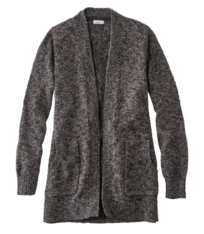 Women's Cotton Ragg Sweater, Open Cardigan