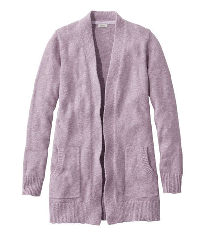 Women's Cotton Ragg Sweater, Open Cardigan