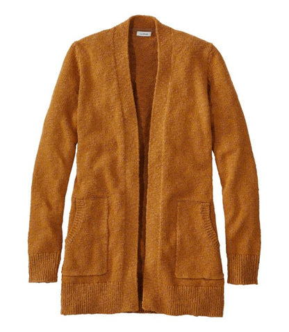 Women's Cotton Ragg Sweater, Open Cardigan